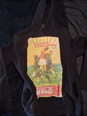 Black Coca Cola Graphic Hoodie